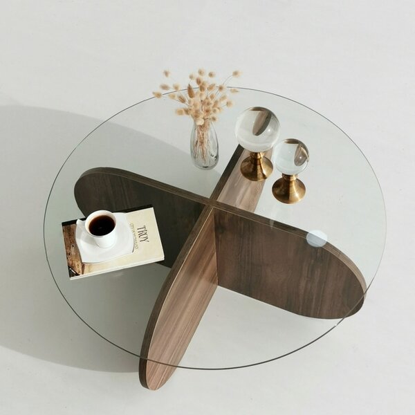 Масичка за кафе Bubble Walnut