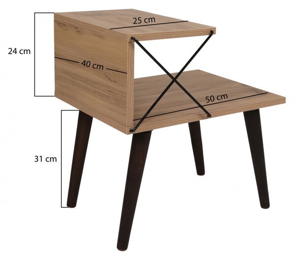 Нощно шкафче Cross Pine