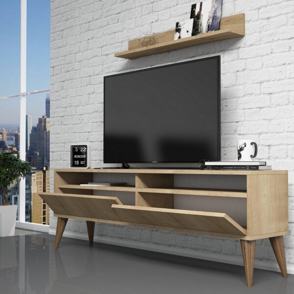 Комплект ТВ шкаф и холна маса Living Best Oak