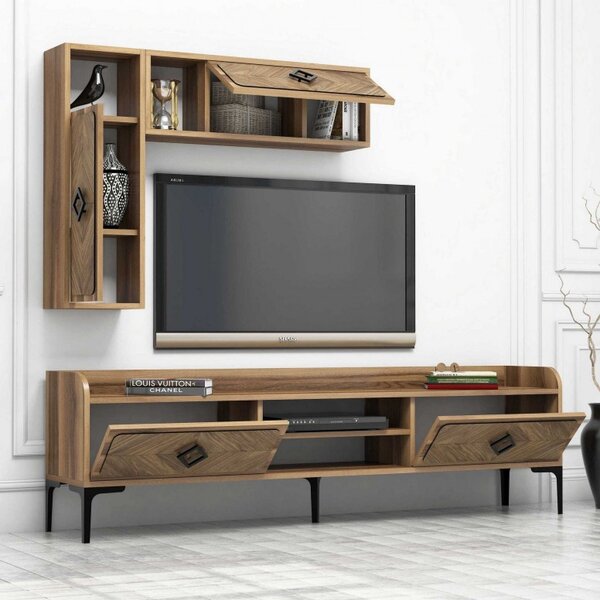 Комплект ТВ шкаф и холна маса Living Samba Орех