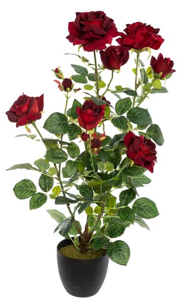Изкуствено цвете atmosphera Rosebush, 74 cm,Асорти