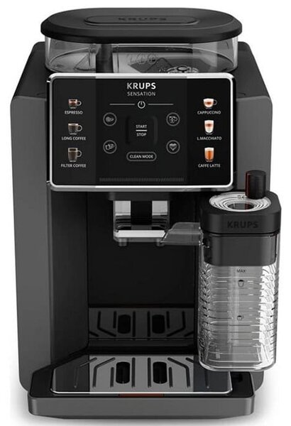 Кафеавтомат Krups EA912B10, 1450W, 15 bar, 1.7l вместимост на резервоара за вода, 5 степени на смилане, черна