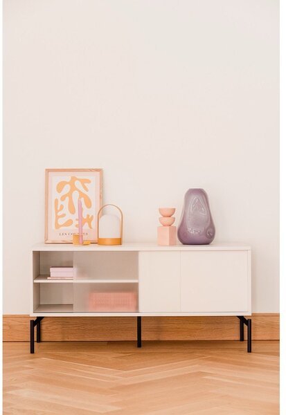 Сиво-бежова маса за телевизор 116x55x42 cm Met Mini – noo.ma