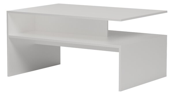 Masuta de cafea, Coffa, Alb, 90x60x45 cm