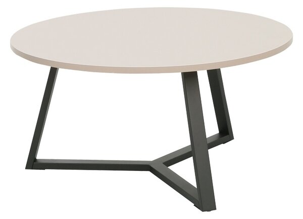 Set masute de cafea din metal, 2 buc, Berton, Cappuccino, 80x80x40 cm