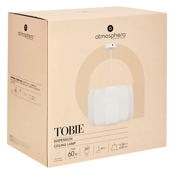 Пендел atmosphera Tobie, 37 cm, Бял памук