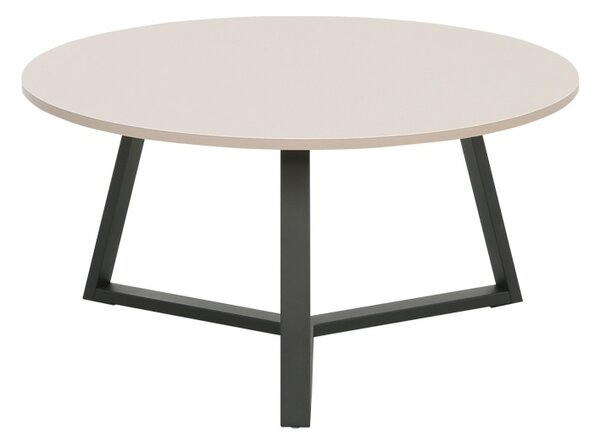 Set masute de cafea din metal, 2 buc, Berton, Cappuccino, 80x80x40 cm