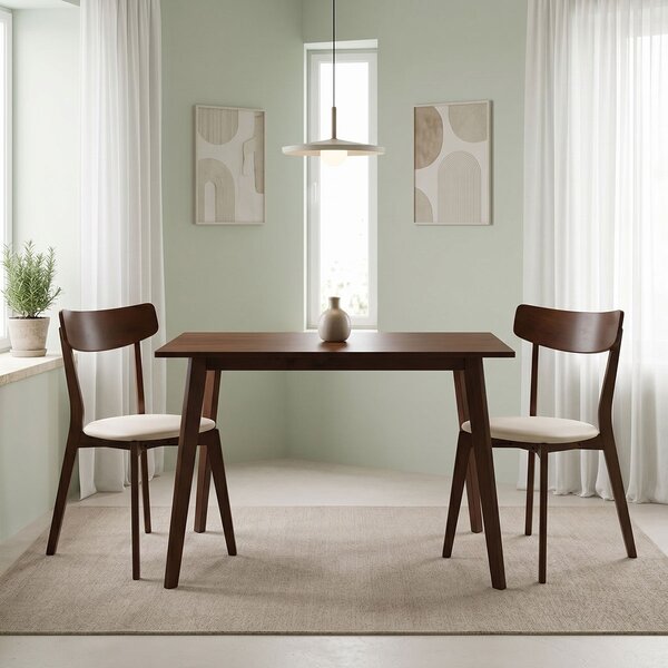 Set mobilier studenti masa si scaune, 3 buc, Palate, Bej, 120x75x75 cm