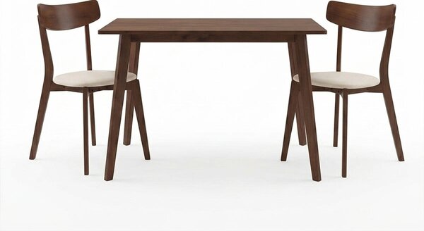 Set mobilier studenti masa si scaune, 3 buc, Palate, Bej, 120x75x75 cm
