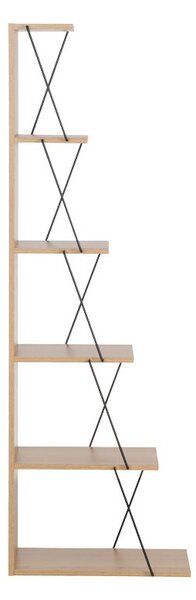 Set mobilier living masuta de cafea, 2 biblioteci si comoda TV, 4 buc, Tars, Stejar, 120x50x30 cm