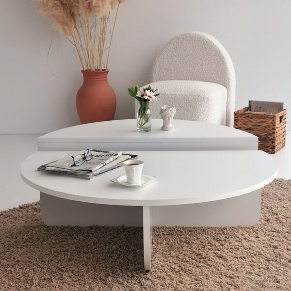 Масичка за кафе Подий - Бяла