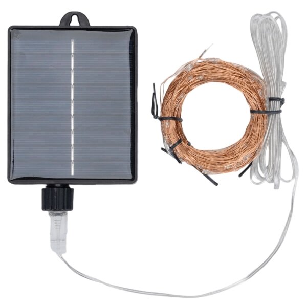 Aigostar - LED соларен коледен гирлянд 300xLED/8 функции 32m IP65 топла бяла светлина 1200 mAh