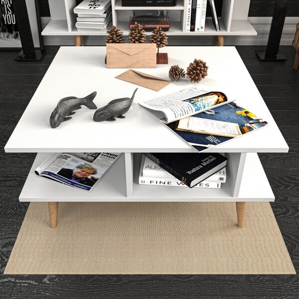 Масичка за кафе Akya Coffee Table - Бял
