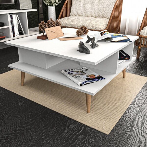 Масичка за кафе Akya Coffee Table - Бял
