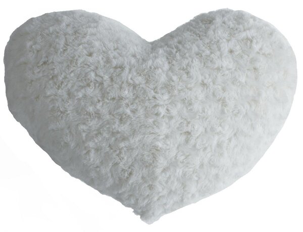 Декоративна възглавница atmosphera Heart, Букле, 28x36 cm - Сив