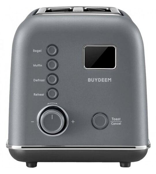 Тостер BUYDEEM DT730 Ink Grey, 9 степени, тава за трохи