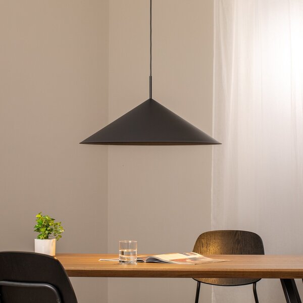 Eko-Light Висящо осветително тяло Capital, черно, 1 лампа, Ø 60 cm, GX53, Затъмняване, Черен, Дневна/трапезария, Метал, Модерен