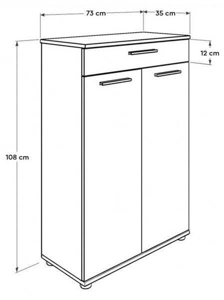 Шкаф за обувки ADR-521-BB-1