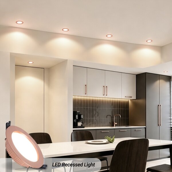 Immax NEO 07330L - LED димируемо вградено таванно осветително тяло DOWN LED/12W/230V Wi-Fi Tuya Ø 12 см розово злато