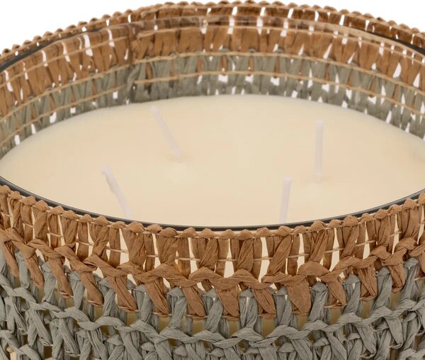 Ароматна свещ atmosphera Zaya, Scented, Amber Стъкло & Natural Fibers, 1400 g