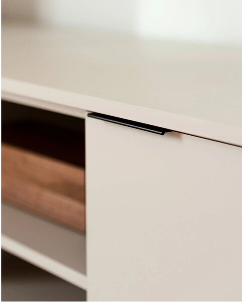 Сиво-бежова маса за телевизор 189x61x42 cm Mod – noo.ma