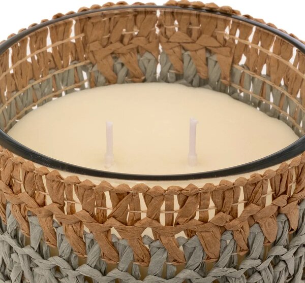 Ароматна свещ atmosphera Zaya, Scented, Amber Стъкло & Natural Fibers, 470 g