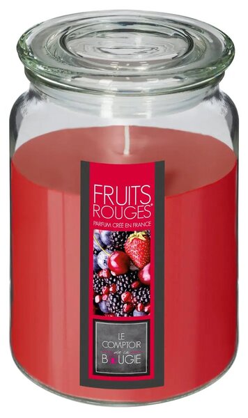 Ароматна свещ atmosphera Nina, Стъкло с капак, 510 g - Red Berries