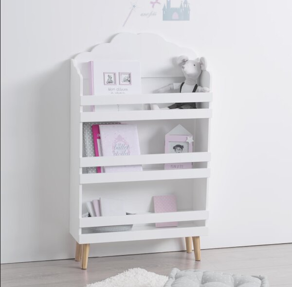 Детска библиотека atmosphera Cloud, MDF - Сив