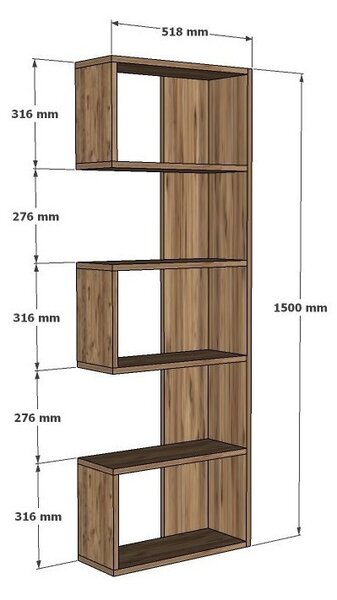 Библиотека Небу с цвят Сапфирен дъб