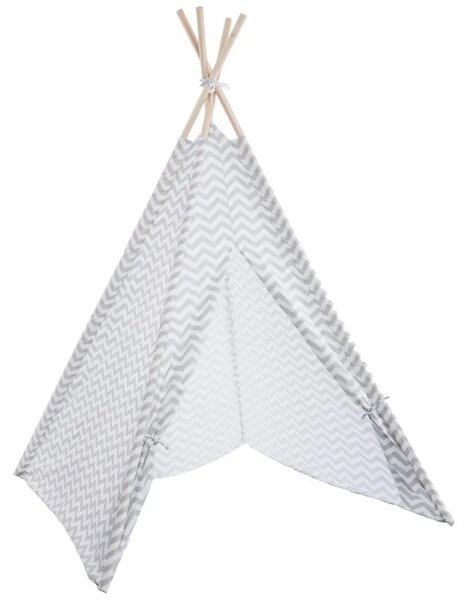 Детска палатка atmosphera Teepee, 120x120x160 cm - Сив