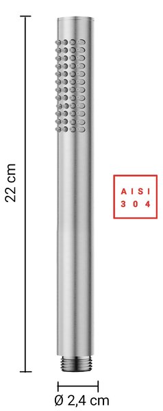 Комплект душ High Pro Plus 04, пита 25 см, инокс
