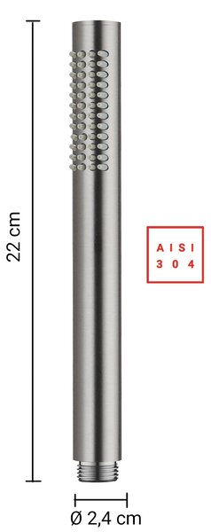 Комплект душ High Pro Plus 06, пита 25 см, сиво