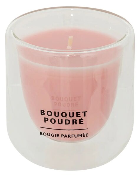 Ароматна свещ atmosphera Ilan, Стъкло, 130 g - Powder Bouquet