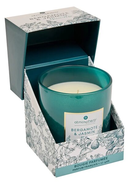 Ароматна свещ atmosphera Mael, Стъкло, 190 g - Bergamot & Jasmine