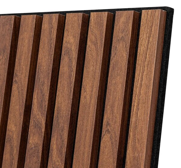 Акустичен декоративен стенен панел atmosphera Colva, MDF, 60x60 cm - Тъмно дърво