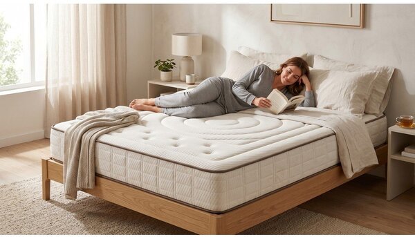 Двустранен матрак от твърда/средно твърда пяна, 90 x 200 cm Cashmere Premier - Moonia