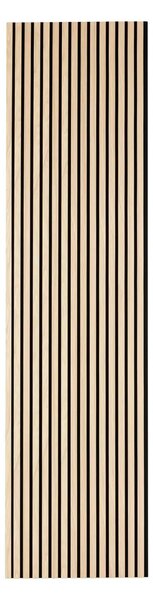 Декоративен aкустичен стенен панел Colva, 240x60 cm, MDF - Светло дърво