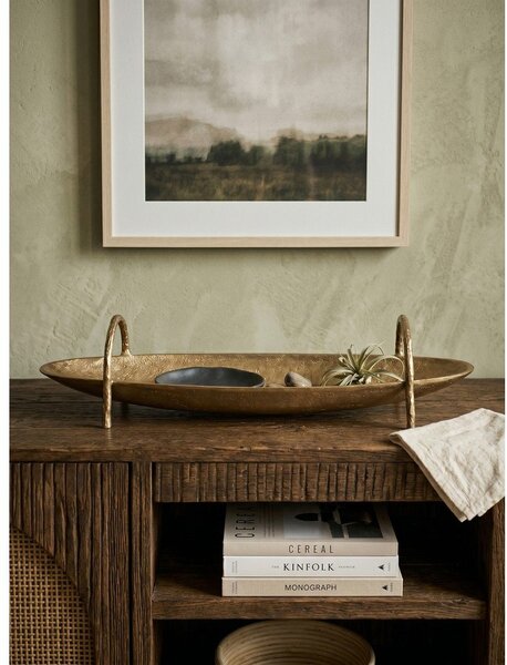 Метален декоративен поднос 12x47,5 cm Sagar – Bizzotto