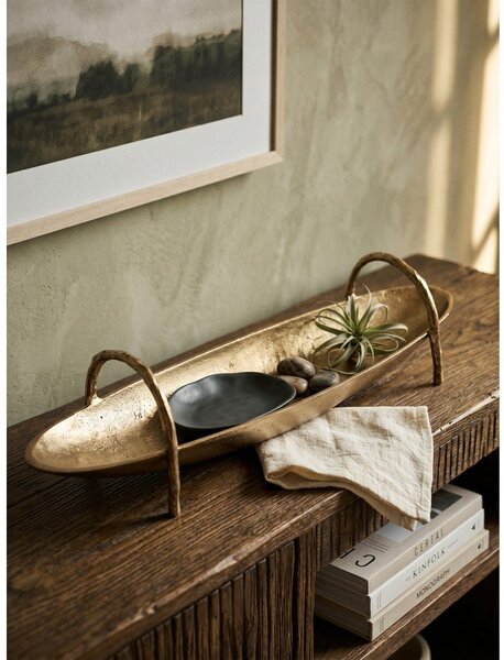 Метален декоративен поднос 12x47,5 cm Sagar – Bizzotto