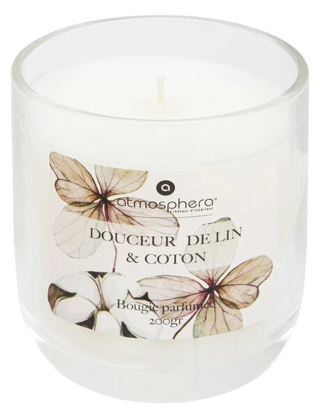 Ароматна свещ atmosphera Oudy, Стъкло, 200 g - Soft Linen