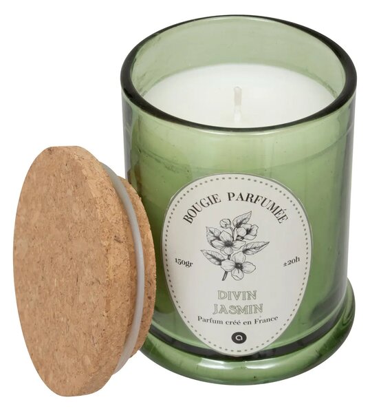 Ароматна свещ atmosphera Hapo, Стъкло, 150 g - Jasmine