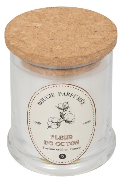 Ароматна свещ atmosphera Hapo, Стъкло, 150 g - Jasmine