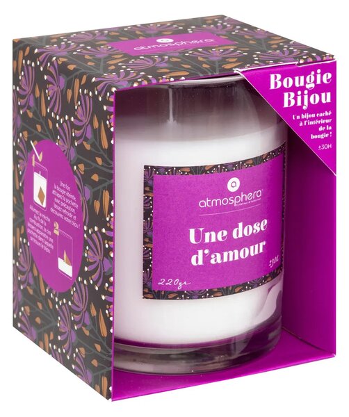 Ароматна свещ atmosphera Mily, Стъкло, 220 g - Coconut