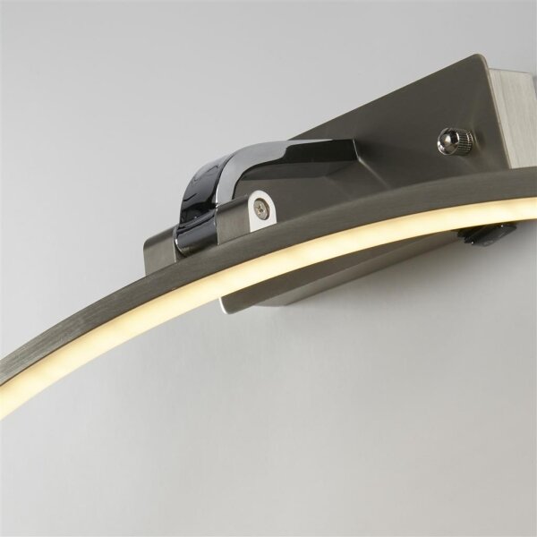 Searchlight 79821-40SS - LED осветително тяло за картини SANTORINI LED/8,2W/230V сребристо