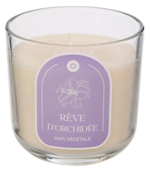 Ароматна свещ atmosphera Floa, Стъкло, 610 g - Peach