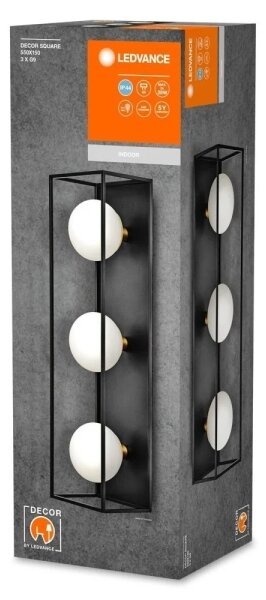 Ledvance - Външен стенен осветител DECOR SQUARE 3xG9/28W/230V IP44