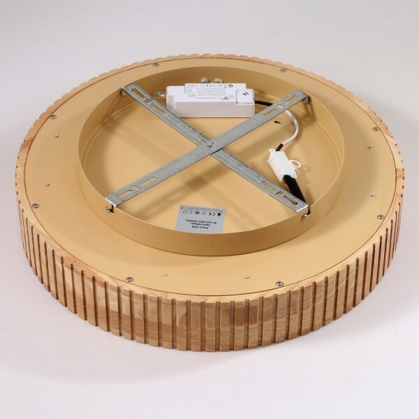 Brilagi - LED таванно осветително тяло FALCON WOOD MODERN LED/30W/230V пр. 45 см дърво