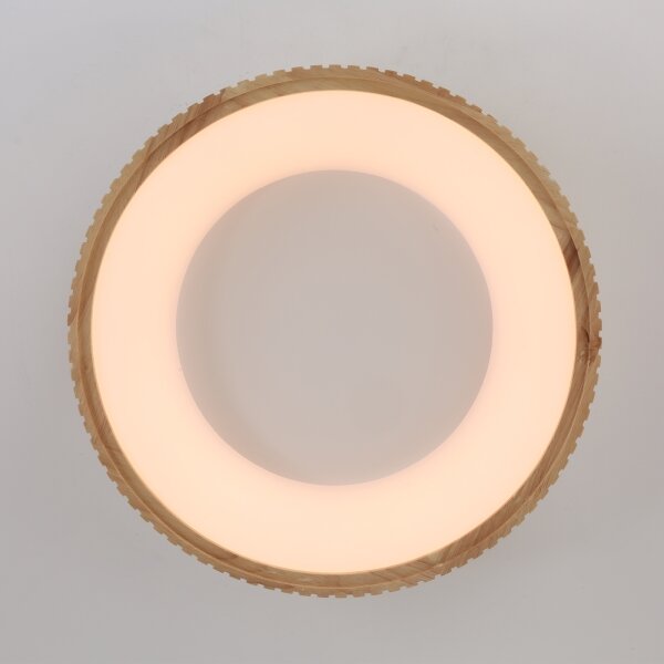 Brilagi - LED таванно осветително тяло FALCON WOOD MODERN LED/30W/230V Ø 45 см дърво