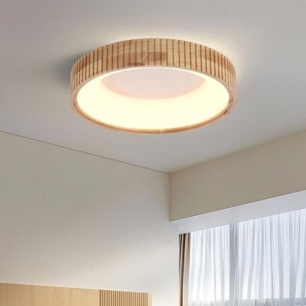 Brilagi - LED таванно осветително тяло FALCON WOOD MODERN LED/30W/230V Ø 45 см дърво