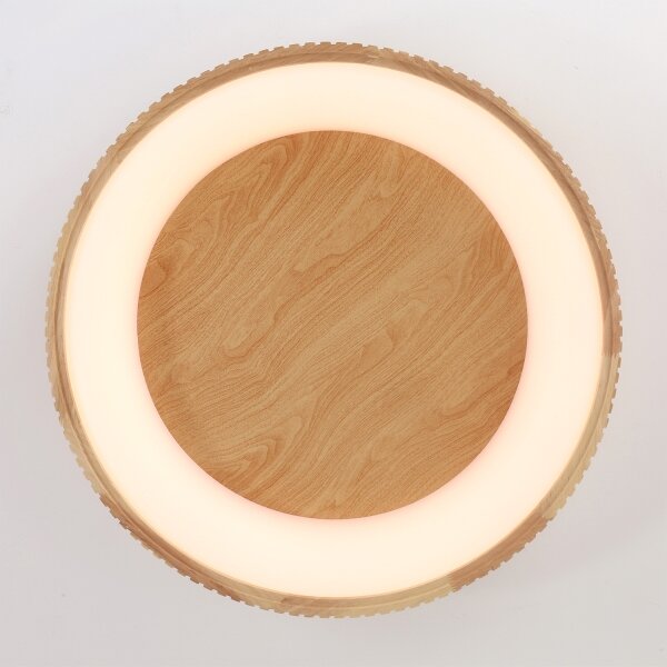 Brilagi - LED таванно осветително тяло FALCON WOOD MODERN LED/40W/230V Ø 60 см, дърво